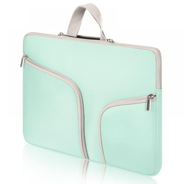 Color : Green Tablet Case Cover Double Pocket Zip Handbag Laptop Bag for MacBook Air 13 inch Bags Sleeves 